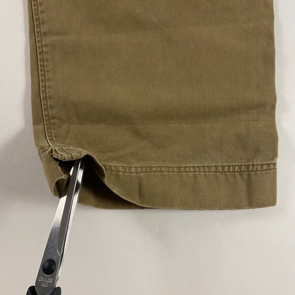 Abercrombie & Fitch Cargo Pants Vintage Fatigues Men 31 S Khaki Drawstring Baggy - Picture 7 of 14